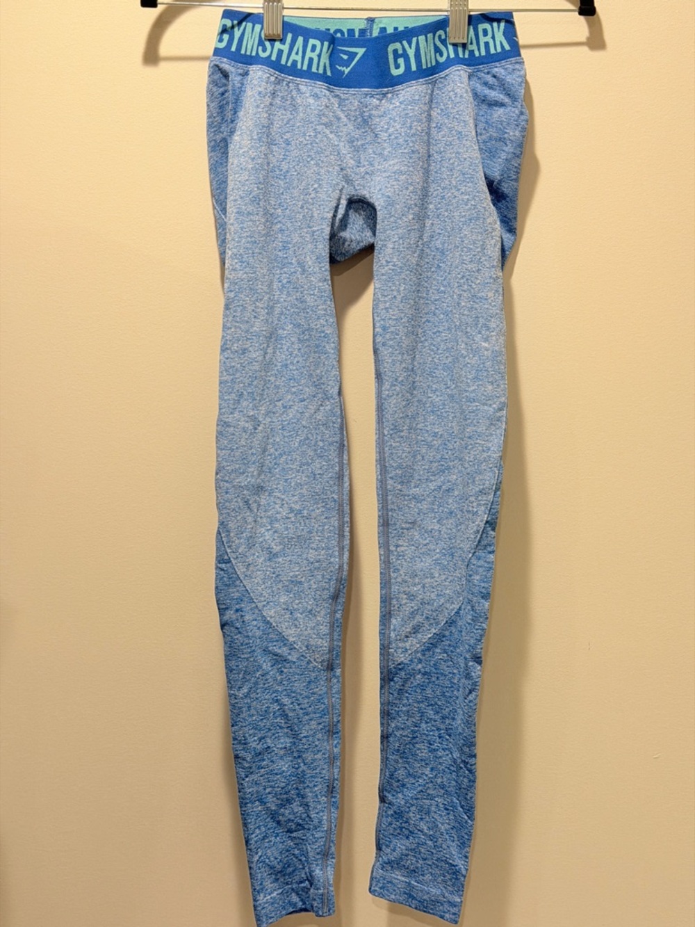 Gymshark Heathered Light Blue Contour Leggings